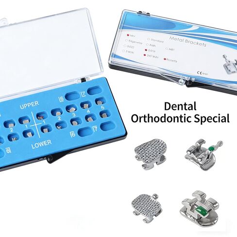 Dental Brackets Orthodontic Brace 20 Pcs Metal Bondanable Mini 022 018 345 Hook for Teeth Dental Treatment Materials (mini MBT 022) in Saudi Arabia