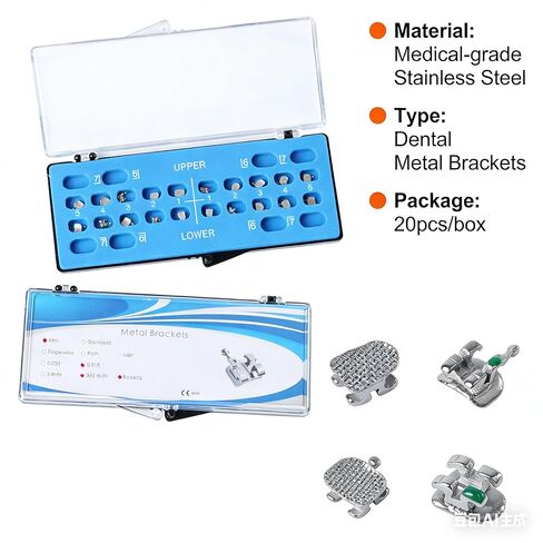Dental Brackets Orthodontic Brace 20 Pcs Metal Bondanable Mini 022 018 345 Hook for Teeth Dental Treatment Materials (mini MBT 022) in Saudi Arabia