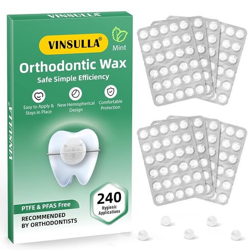 Orthodontic Wax for Braces Wax 120 Individual Hygienic Packaging Dental Wax Dots Strawberry in Saudi Arabia