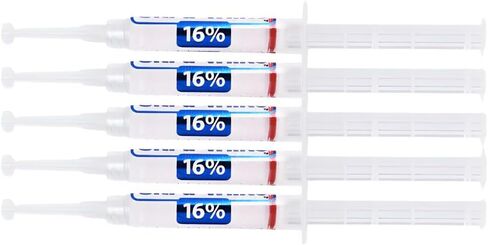 22% Carbamide Peroxide Ultra White Teeth Whitening Gel | 5 Syringes, 140 Applications | for Dental Trays | USA Made | Dentist Developed | White Results with Ultra White Whitening Gel in Saudi Arabia