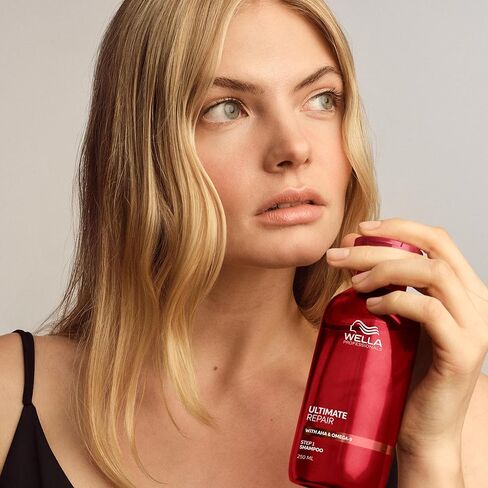 Wella Professionals ULTIMATE REPAIR Shampoo for Damaged Hair | Repairs, Strengthens, & Moisturizes with AHA & Omega-9 | For All Hair Types in Saudi Arabia