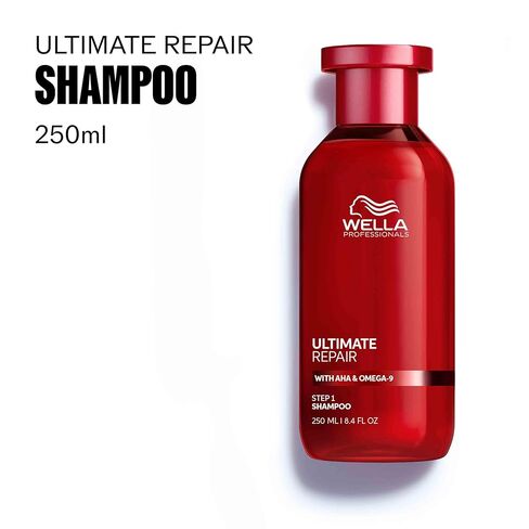 Wella Professionals ULTIMATE REPAIR Shampoo for Damaged Hair | Repairs, Strengthens, & Moisturizes with AHA & Omega-9 | For All Hair Types in Saudi Arabia