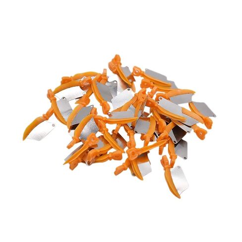Angzhili 40 Pcs/Box Dental Wedge Knife Teeth Interproximal Plastic Wedge (Orange) in Saudi Arabia