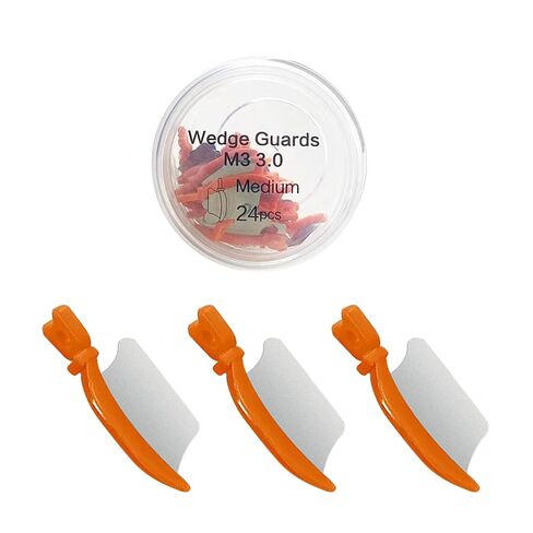 Dental Wedge Knife, Dental Interproximal Plastic Wedge, Dental Wedge Guard with Metal, Dental Plastic Wedges Orthodontic Matrix Wedges for Teeth Interproximal Area. (72PCS) in Kuwait