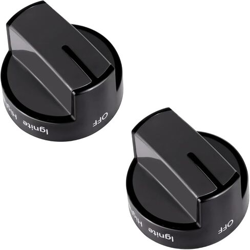 2 حزمة W10339442 مقابض موقد الغاز سطح الموقد استبدال المقابض متوافق مع نطاق الغاز دوامة / موقد / فرن، يستبدل WPW10339442 PS11753188 in Kuwait