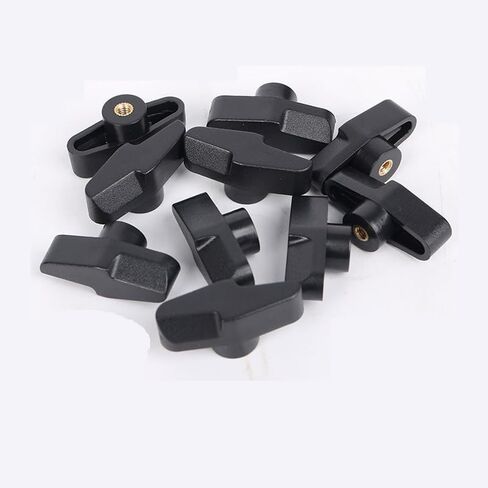 6 Pack Microphone Stand Wing Knobs Replacement M4 Threaded T-Plastic Wing Nuts Tightening Thumb Screw Knobs for Boom Arm Mic Stand Suspension Scissor Arm Camera Mount Overhead Phone Arm in Saudi Arabia
