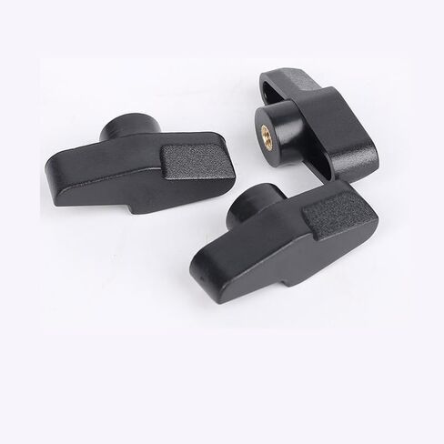 6 Pack Microphone Stand Wing Knobs Replacement M4 Threaded T-Plastic Wing Nuts Tightening Thumb Screw Knobs for Boom Arm Mic Stand Suspension Scissor Arm Camera Mount Overhead Phone Arm in Saudi Arabia