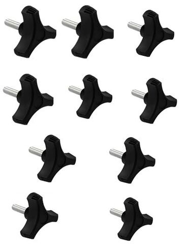 1/4"-20 مقبض صامولة ذكر بقطر 2 بوصة مع عمود ملولب طويل 2 بوصة لجزازة العشب وأدوات النجارة والرقص، وقاعدة مظلة المشابك، (عبوة من 10) in Kuwait