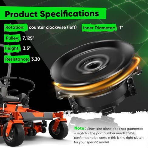 Upgraded Bearings 59118500 Electric PTO Clutch fits Ogura, Ariens Apex, Gravely ZT HD Pro-Turn Z 44 48 52 60 Replaces 53797600 05118900 Zero Turn Mower in Kuwait