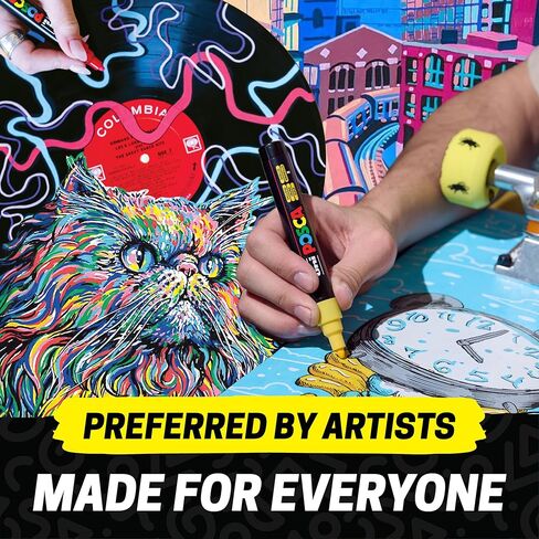 مجموعة أقلام تحديد فنية من بوسكا PC-8K مكونة من 8 ألوان متنوعة in Kuwait