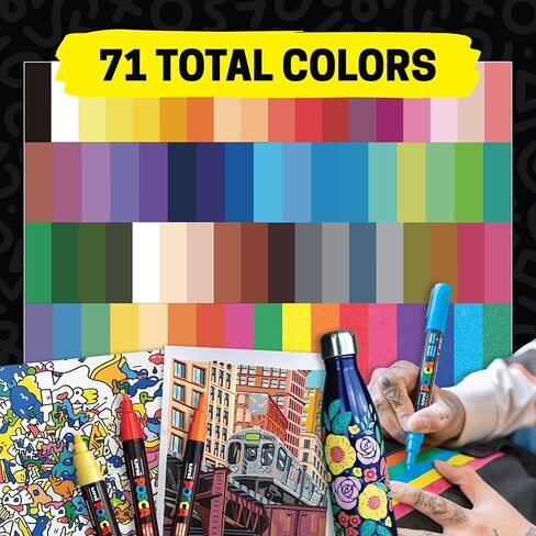 مجموعة أقلام تحديد فنية من بوسكا PC-8K مكونة من 8 ألوان متنوعة in Kuwait