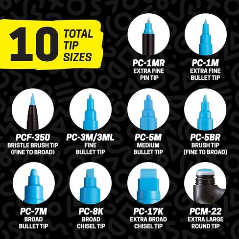 مجموعة أقلام تحديد فنية من بوسكا PC-8K مكونة من 8 ألوان متنوعة in Kuwait