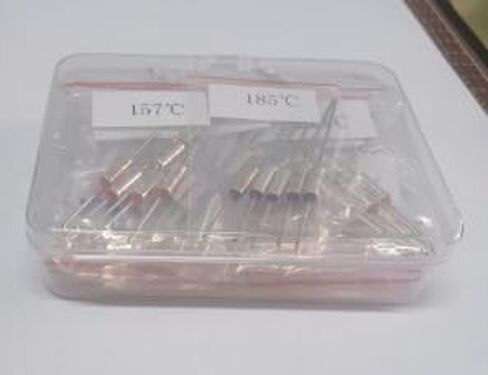 Yiwenchure 110-Pcs 10A 250V Circuit Cut Off Temperature Thermal Cutoffs Fuse Assortment Kit - 85℃ to 280℃ in Kuwait
