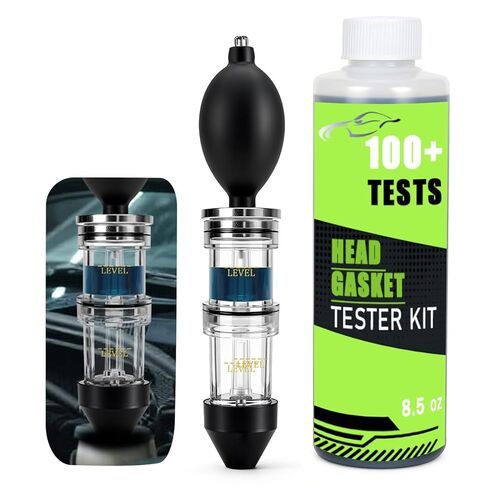 Dual-Chamber Head Gasket Tester Kit,Accurately and Quickly Detects Leaks in Head Gasket,Combustion Leak Tester—Compatible with Most Gasoline/Diesel Vehicles Models,Saves Time and Repair Costs in Kuwait