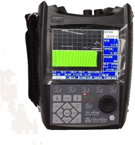 Ultrasonic Flaw Detector Defectoscope Scanning Range 0 to 25000mm 5.7 inch Ultrasonic Metal Flaw Detector 100 Channels Frequency 0.2 to 15MHZ 0 to 110db A Scan B-scan Thickness Color Gray USB in Saudi Arabia