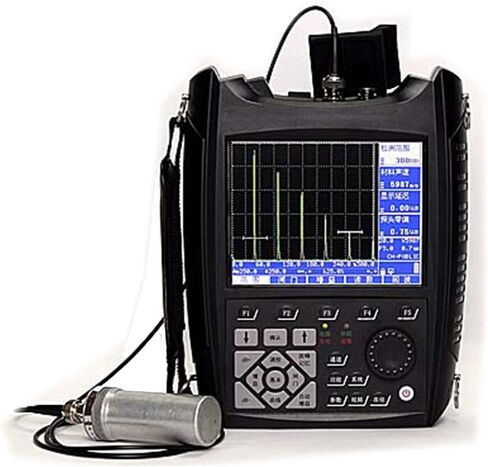 Ultrasonic Flaw Detector Defectoscope Scanning Range 0 to 25000mm 5.7 inch Ultrasonic Metal Flaw Detector 100 Channels Frequency 0.2 to 15MHZ 0 to 110db A Scan B-scan Thickness Color Gray USB in Saudi Arabia
