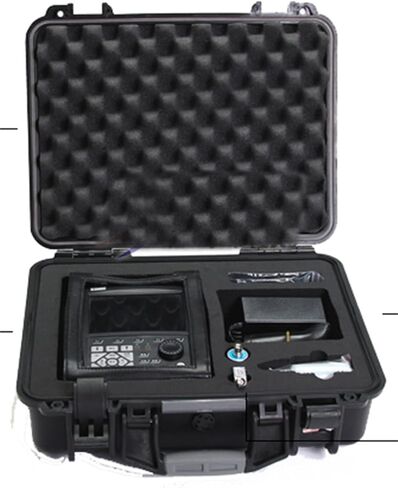 Ultrasonic Flaw Detector Defectoscope Scanning Range 0 to 25000mm 5.7 inch Ultrasonic Metal Flaw Detector 100 Channels Frequency 0.2 to 15MHZ 0 to 110db A Scan B-scan Thickness Color Gray USB in Saudi Arabia