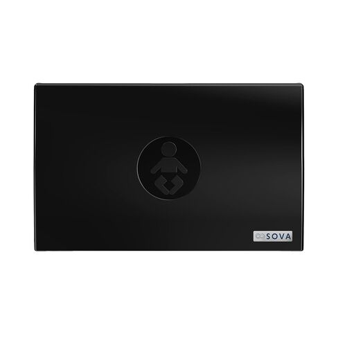 Element Horizontal Surface Mount Baby Changing Station - Black in Saudi Arabia