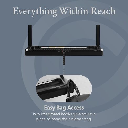 Element Horizontal Surface Mount Baby Changing Station - Black in Saudi Arabia