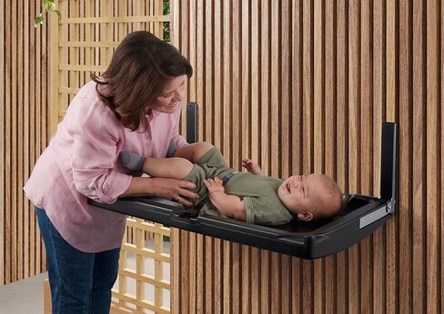Element Horizontal Surface Mount Baby Changing Station - Black in Saudi Arabia