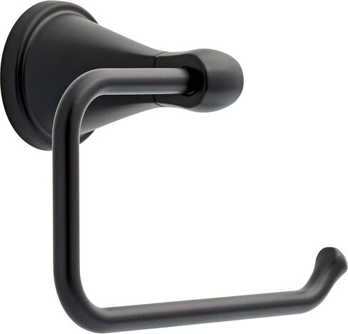 Delta Faucet Becker (1-Pack) Toilet Paper Holder, Matte Black, Wall Mounted Euro Hook Design BCK50-MB in Saudi Arabia