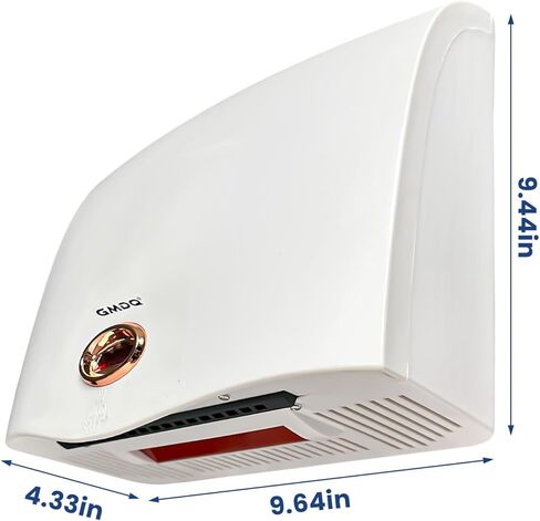 1600W Powerful Hand Dryers for Bathrooms Commercial, Electric Hand Dryer Touchless, Extra Quiet Low Noise(40db), Wall Mounted Type in Kuwait