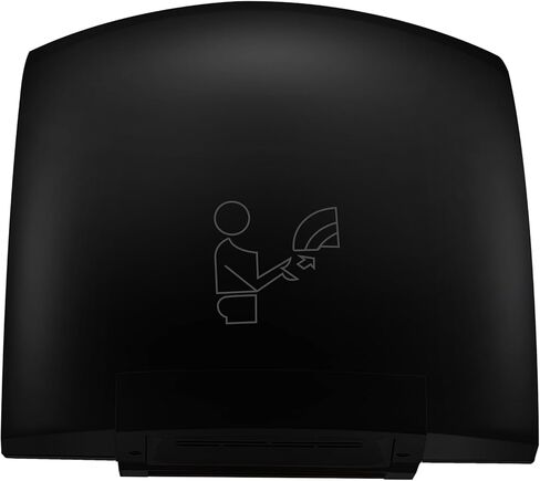 2 Pcs Electric Hand Dryer Commercial Compact Air Wiper Automatic Hand Air Dryer for Dry Machine Wall Business Home Household Restroom Office Mall, 110v,1200W (Black) in Saudi Arabia