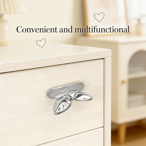 2 Pcs Toilet Seat Lifter Handle Sanitary Commode Lid Lifter Self Adhesive Seat Cover Lifting Tab Bathroom Accessories Avoid Touching Silver (Pack of 2) in Saudi Arabia