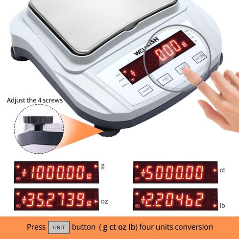 Lab Scale 2000g/0.01g High Precision Digital Scale Analytical Balance Electronic Scale for Kitchen Lab Weighing in Saudi Arabia