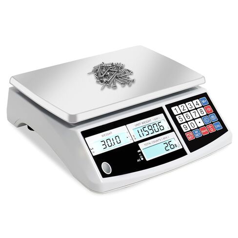 Industrial Counting Scale, Coin Scale to weigh Coins for Collectors, Scale for Parts and Coins,Digital Inventory Scale with Alarm Mode, (30kg/66lb, 0.1g), g/kg/lb in Kuwait