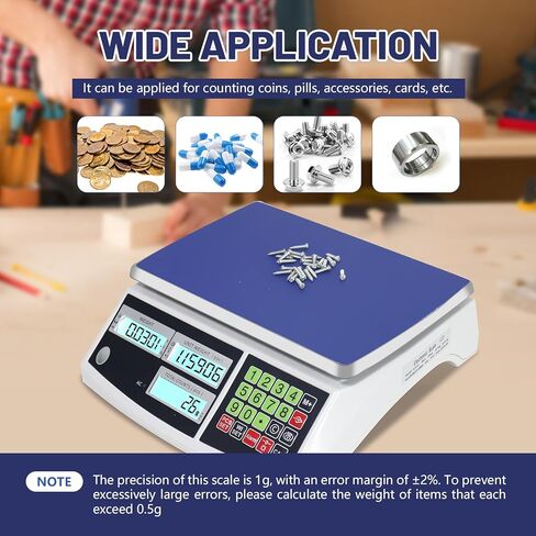 Counting Scale (30kg/66lb, 0.1g), g/kg/lb, Coin Scale, Precision Electronic Gram Scale for Parts and Coins,Digital Inventory Scale with Alarm Mode in Kuwait