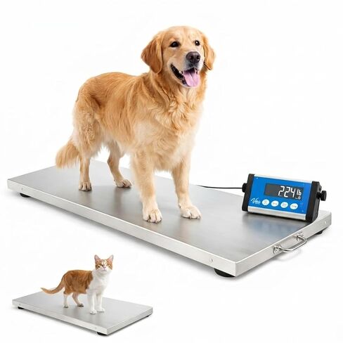 Veterinary Scale - Large Animal Digital Livestock Scale, 660 lbs Capacity, 44.09L x 20.47W x 1.77H in Kuwait