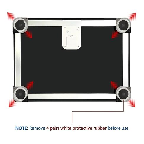 ميزان الكلاب البيطرية ذو السلالات المتوسطة من هيلسيفسن، مقياس رقمي للحيوانات الأليفة بمنصة من الزجاج المقوى مقاس 27.6 × 17.7 بوصة مع ملصق مضاد للانزلاق، سعة 330 رطل in Kuwait