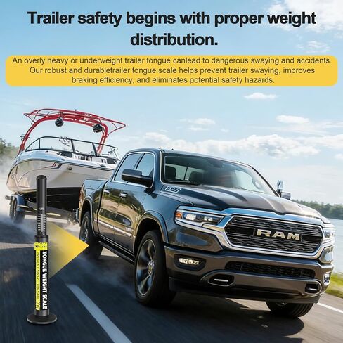 مقياس وزن لسان المقطورة، السعة القصوى 1800 رطل، متوافق مع أحجام قارنة التوصيل المختلفة، مقياس وزن السحب للمقطورات الآمنة، وتوزيع الوزن ومضاد للتأرجح. in Kuwait