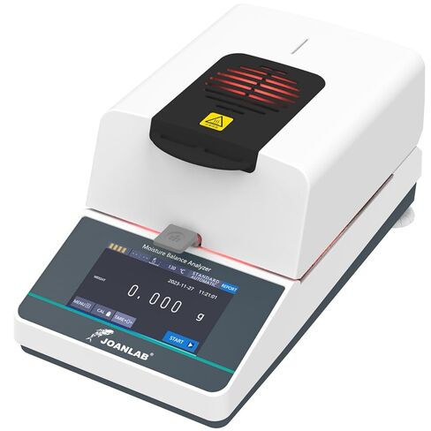 JOANLAB Lab Automatic Moisture Analyzer Feed Grain Moisture Tester with Halogen Heating,3 Drying Modes, Touch Screen, RS232 Ports (110g*0.001g) in Kuwait