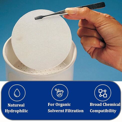 Glass Fiber Sample Pads - 90mm Binderless Glass Fiber Sample Pads for Moisture Analyzers (Pack of 100) in Saudi Arabia
