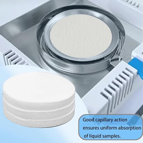 Glass Fiber Sample Pads - 90mm Binderless Glass Fiber Sample Pads for Moisture Analyzers (Pack of 100) in Saudi Arabia