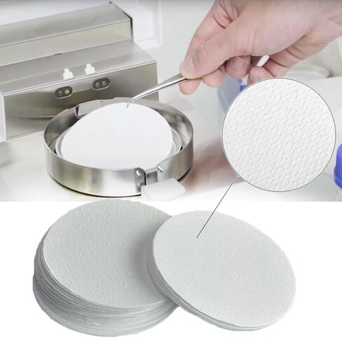 Glass Fiber Sample Pads - 90mm Binderless Glass Fiber Sample Pads for Moisture Analyzers (Pack of 100) in Saudi Arabia