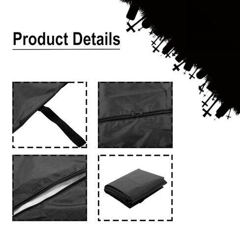 Body Bag, Leak Proof Cadaver Morgue Bodies Bag with 4 Handles, Center Zipper, Emergency Bodies Storage Bag for Funeral Hospitals Transportation, Black (150 * 60CM) in Saudi Arabia