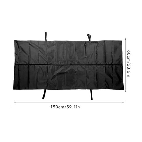 Body Bag, Leak Proof Cadaver Morgue Bodies Bag with 4 Handles, Center Zipper, Emergency Bodies Storage Bag for Funeral Hospitals Transportation, Black (150 * 60CM) in Saudi Arabia