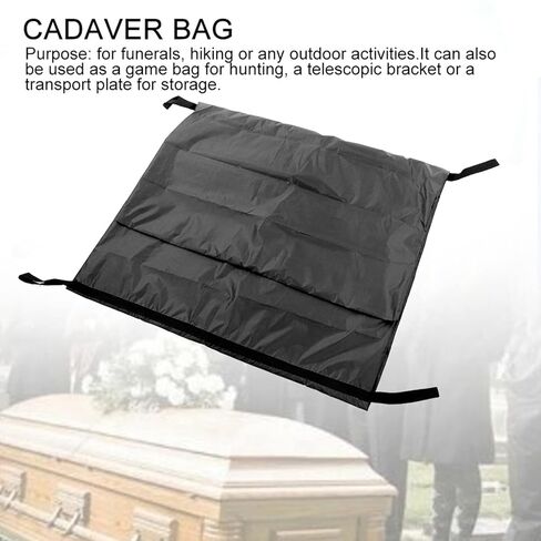 Body Bag, Leak Proof Cadaver Morgue Bodies Bag with 4 Handles, Center Zipper, Emergency Bodies Storage Bag for Funeral Hospitals Transportation, Black (210 * 75CM) in Saudi Arabia