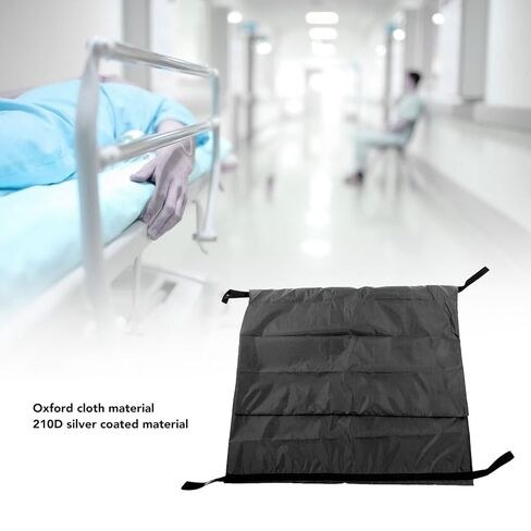 Body Bag, Leak Proof Cadaver Morgue Bodies Bag with 4 Handles, Center Zipper, Emergency Bodies Storage Bag for Funeral Hospitals Transportation, Black (210 * 75CM) in Saudi Arabia