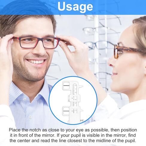 Plastic PD Ruler for Eyeglasses, 1PCS Measure Optical Vernier PD Ruler, Ophthalmic Pupil Distance Measuring Tool, Pupillary Distance Measurement Tool ﻿ in Saudi Arabia