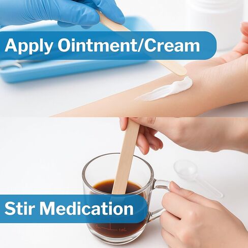 McKesson Tongue Depressors [100 Count] Adult Size, Sterile, Individually Wrapped, Wood, Unflavored, Splinter-Free, 6 in – Use for Medical, Arts, Crafts, Spa in Kuwait