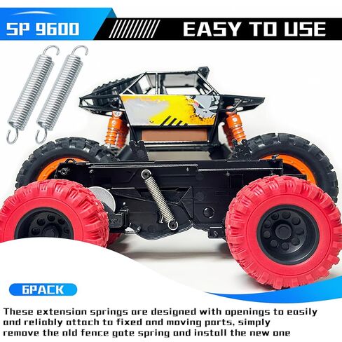 9600 Gate Spring, Replacement Springs, 0.035 GA x 1/4 in. x 1-1/2 in.,Single Loop Open, Nickel-Plated Finish, Spring Steel Construction, 6-Pack in Kuwait