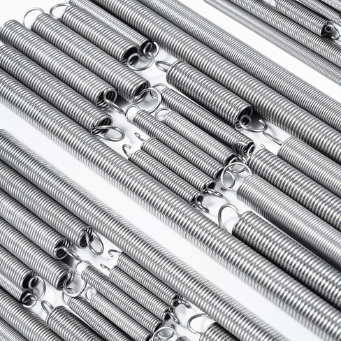 12 قطعة نوابض تمديد، 0.035 بوصة × 0.25 بوصة × 1.5 بوصة 304 نوابض تمديد من الفولاذ المقاوم للصدأ مع أطراف خطاف 1.5 بوصة in Kuwait