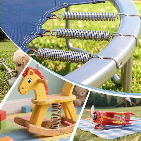 12 قطعة نوابض تمديد، 0.035 بوصة × 0.25 بوصة × 1.5 بوصة 304 نوابض تمديد من الفولاذ المقاوم للصدأ مع أطراف خطاف 1.5 بوصة in Kuwait