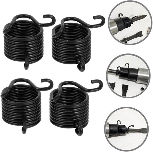 HEALLILY 6 Pcs Air Hammer Spring Retainer Set - Heavy Duty Replacement Springs for Pneumatic Chisels - Alloy Steel Air Tool Accessories for Concrete Breaking, Digging & Chipping in Saudi Arabia