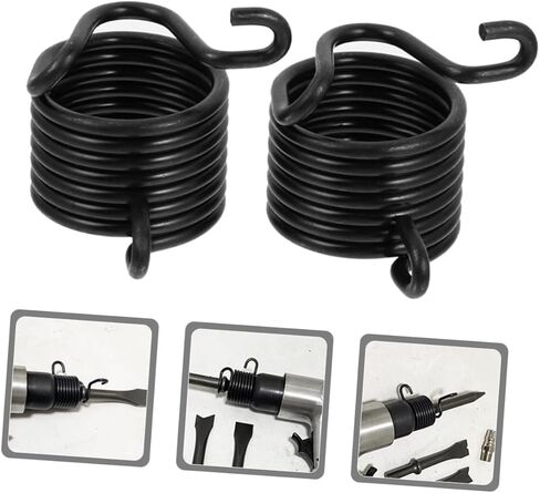 HEALLILY 6 Pcs Air Hammer Spring Retainer Set - Heavy Duty Replacement Springs for Pneumatic Chisels - Alloy Steel Air Tool Accessories for Concrete Breaking, Digging & Chipping in Saudi Arabia