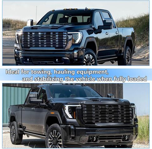 SSR-207-47 توقفات الينابيع المساعدة الخلفية المتوافقة مع 2011-2024 Chevy Silverado 2500/3500 HD 2011-2024 GMC Sierra 2500/3500 HD طقم دعم تحميل التعليق الخلفي للأوراق يحل محل SSR-207-47 in Kuwait